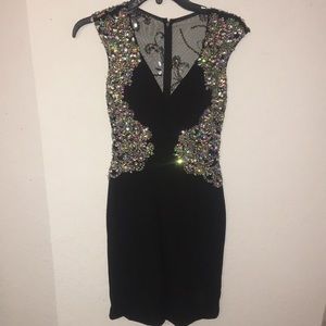 Black Jovani short prom/homecoming dress